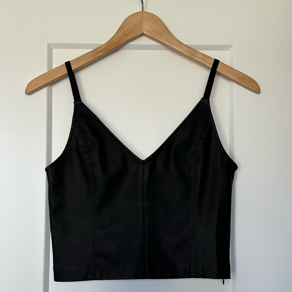 Zara Faux Leather Corset